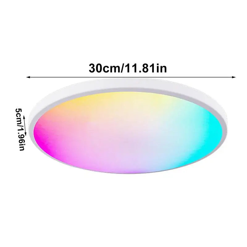 LED Ceiling Light with Remote, 3000K-6500K Recessed Fixture